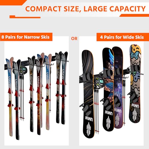 Ski Rack Wall Mounted Ski Storage Rack