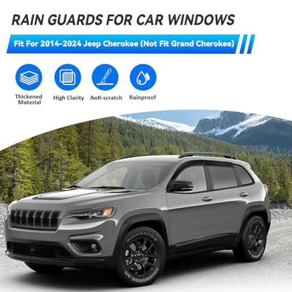 4pcs Window Visors Rain Guards for 2014