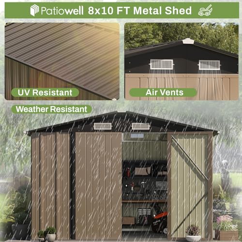 8x10 FT Outdoor Storage Shed