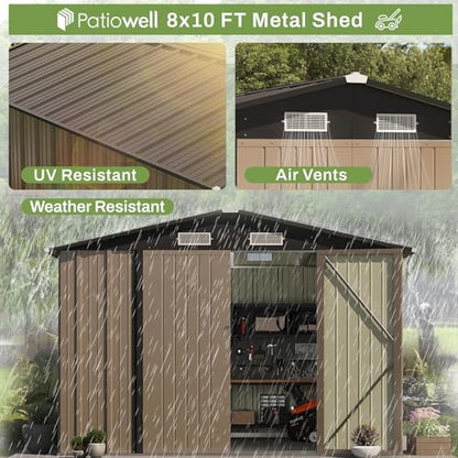 8x10 FT Outdoor Storage Shed