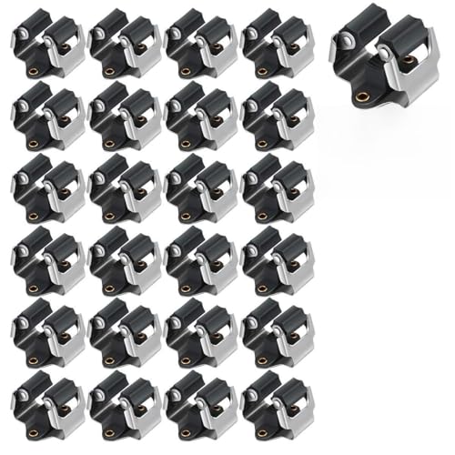 25 Pack Mop and Broom Holder Big Size Hanging 1 KG Extra (25 Count)