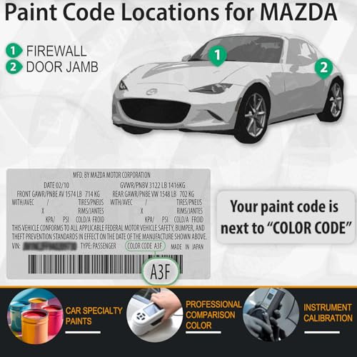 42M Deep Crystal Blue Pearl Car Touch Up Paint for Mazda