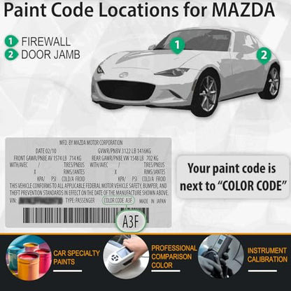 42M Deep Crystal Blue Pearl Car Touch Up Paint for Mazda