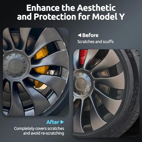 Wheel Rim Protector for Tesla Model Y Performance 21 Inch Überturbine Wheels All