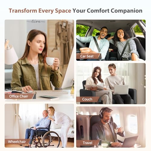 Car Headrest and Lumbar Support Pillow for Car Office Chair