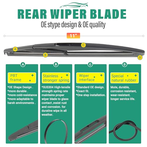 Windshield Wiper Blades Replacement for Chevy Sonic 2012
