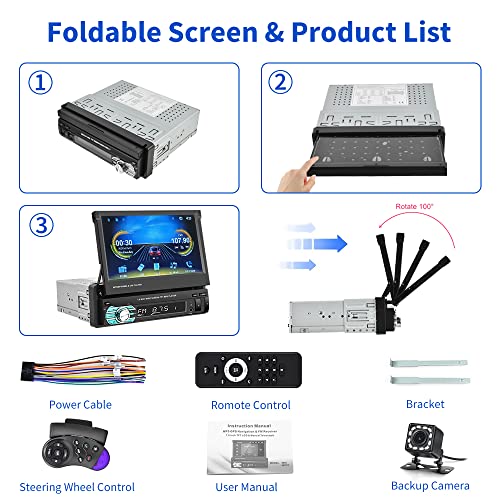 7'' Single Din Carplay Car Stereo