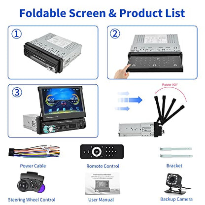7'' Single Din Carplay Car Stereo