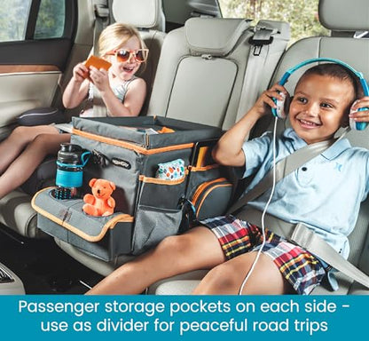 Front Seat Organizer with Tray and Cup Holders