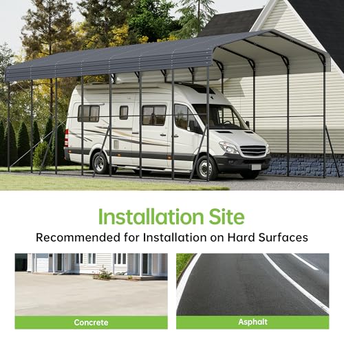 14x35x13 FT RV Heavy Duty Metal Carport