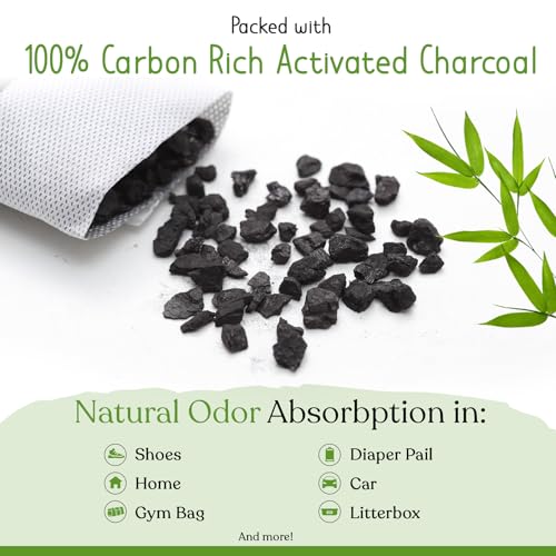 Activated Charcoal Shoe Deodorizer Inserts (41.6 Ounce)