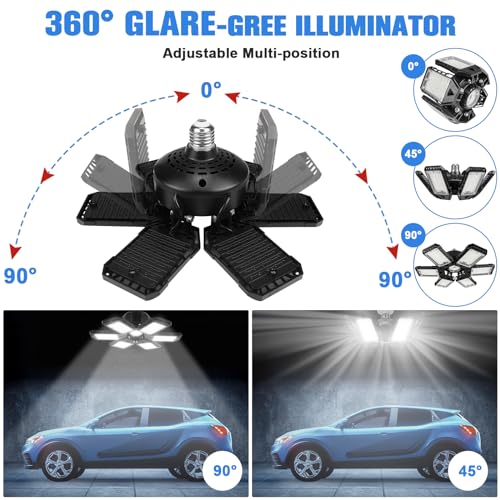 LED Garage Lights for Garage LED Bay Lighting (4 Count)