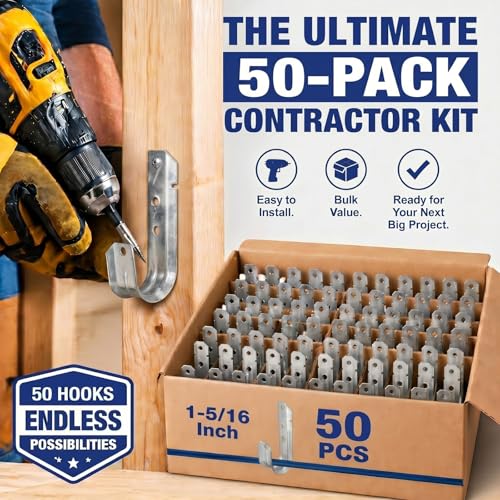 50 J Hooks for Hanging (50 Count)