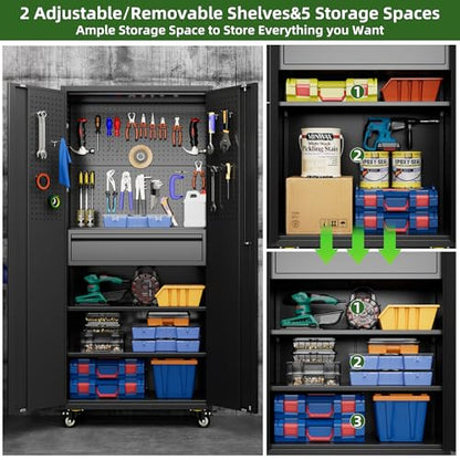 Garage Storage Cabinet with Wheels