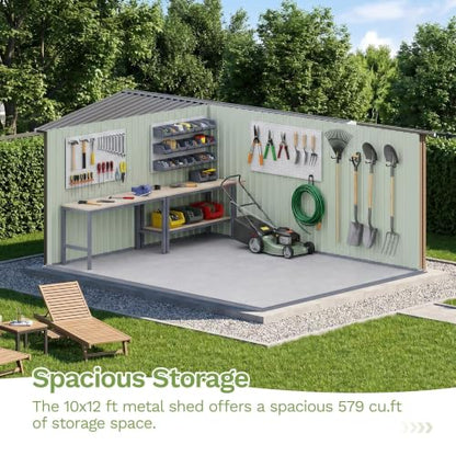 10x12 FT Outdoor Storage Shed