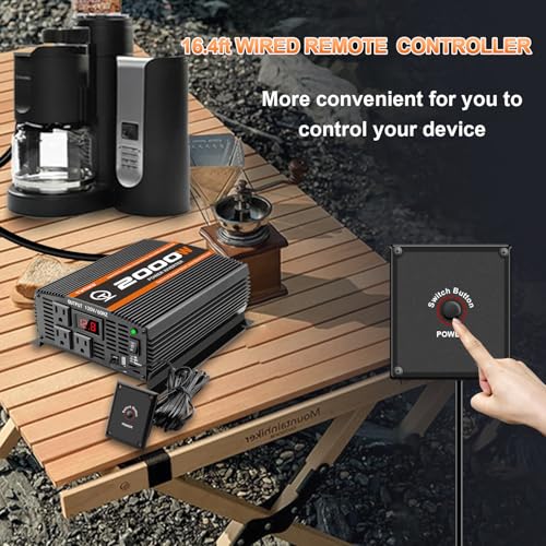 2000 Watt car Power Inverter 12V to 110V