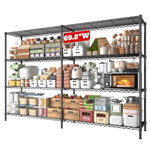 4 Tier Heavy Duty Wire Shelving