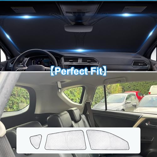 8pcs Thicken Sun Shades for Toyota RAV4 2013 (8 Count)