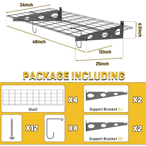 Garage Wall Shelves (2 Count)