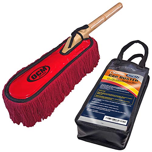 Classic Car Duster with Solid Wood Handle Includes Storage Case