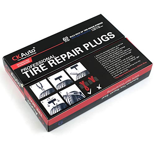 60 pcs 4" Black Tire Repair Strings Tire Repair Plugs (60 Count)