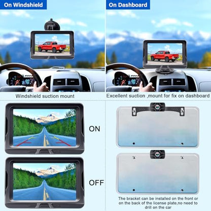 HD 1080P 5 inch Wireless Backup Camera for Truck