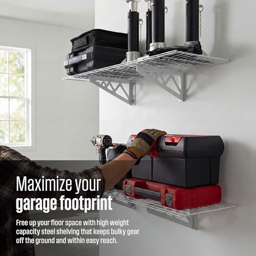 Steel Garage Wall Shelves 2 (2 Count)