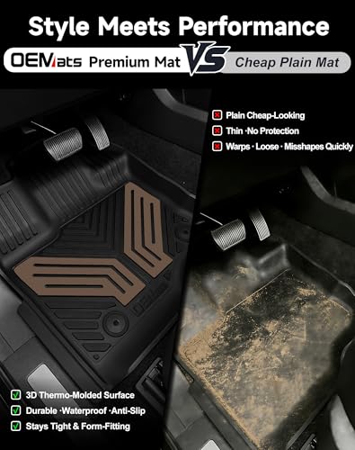 2 Piece Front TPE Floor Mats for Ford F