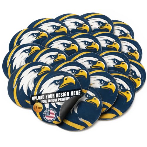 Customizable 5 Inch Round Magnet Pack (25 Count)