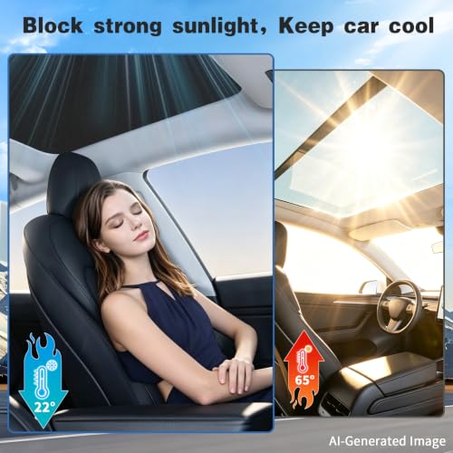 Black Sunshade Roof Sunroof Cover Waterproof Sunshade
