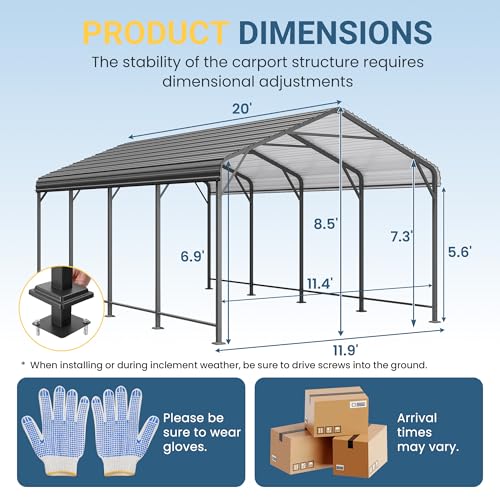12' X 20' Metal Carport
