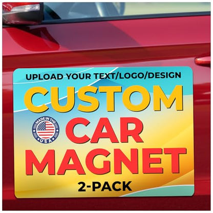 Custom Car Magnet 16x22 Inch 30 Mil 2 Pack