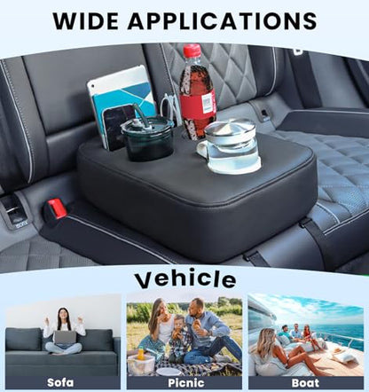 Upgraded Car Cup Holder with Dual Secure Strap Back Seat Cup Holder for Car