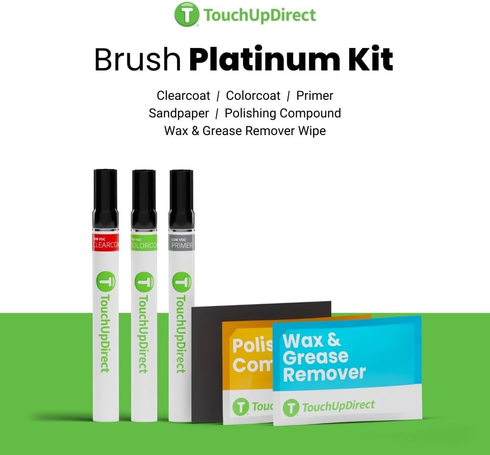 TouchUpDirect 4X4 Smoked Mesquite Compatible with Toyota Exact Match Touch Up Paint Brush - Platinum Kit