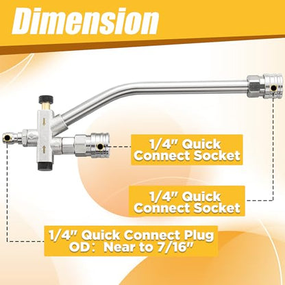Pressure Washer Foam Cannon with Dual Connector