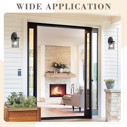 2 Pack Exterior Wall Sconce Light (2 Count)