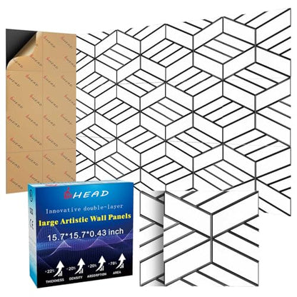 8 Pack 2 Layer Soundproof Wall Panels