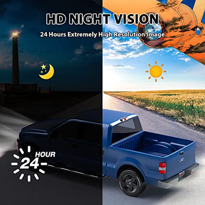 HD Backup Camera Rear View License Plate Reverse Camera Universal for Pickup Truck Car SUV 149° Perfect Angle Night Vision IP69K Level Waterproof A1XT02