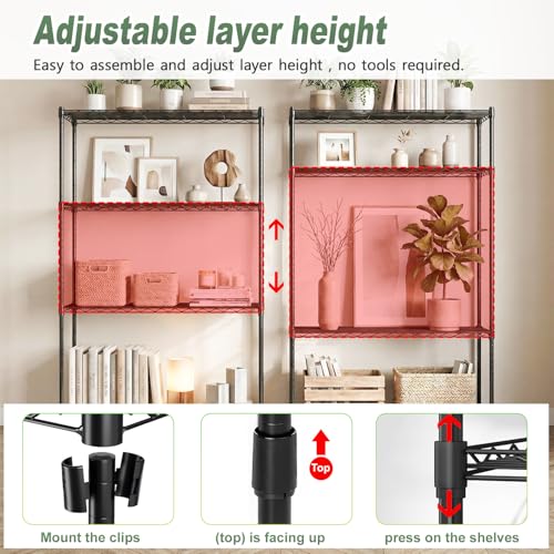 4 Tier Wire Shelving Unit