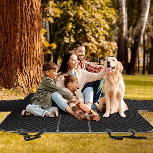 Waterproof Dog Back Seat Cover with Zipper Flap