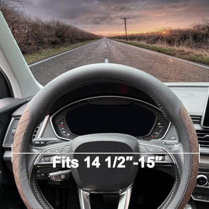 Nappa Leather Steering Wheel Cover