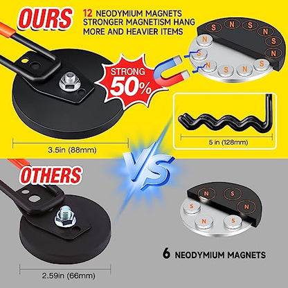 Large Strong Magnetic Hooks Heavy Duty (2 Count)