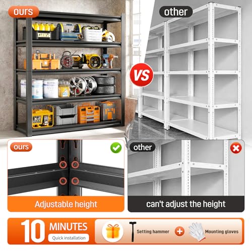 72" H Garage Shelving Unit