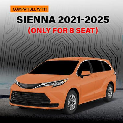 TPE Floor Mats Fit Toyota Sienna 2021