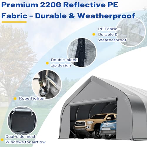 20x40 FT Reinforced Heavy Duty Carport