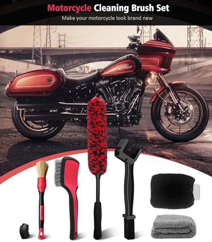 6PCS Motorcycle Cleaning Kit