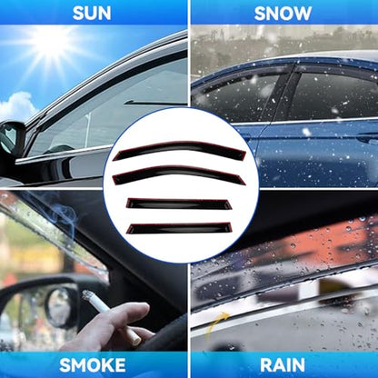 4pcs Window Visors Rain Guards for 2019