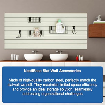 29 PCS Slatwall Accessories Kit for Garage Rooms Shops Storage