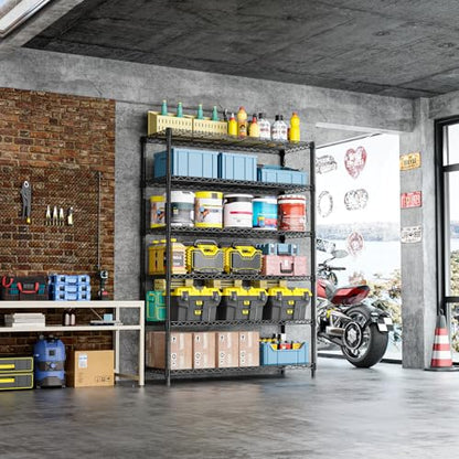 6 Tier Heavy Duty Metal Wire Shelving Unit