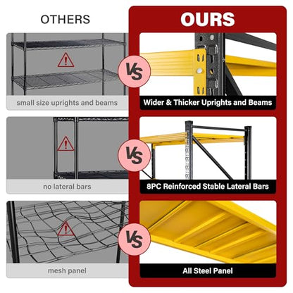 48" Wide Heavy Duty Garage Shelving Units